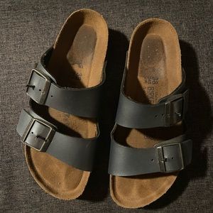 Metallic Navy Blue Birkenstocks size 38 (size 7)